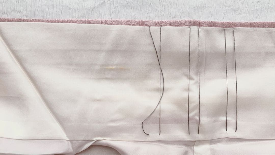 【訳あり特別価格】　正絹　訪問着　絞り　刺繍　ピンクマーメイド