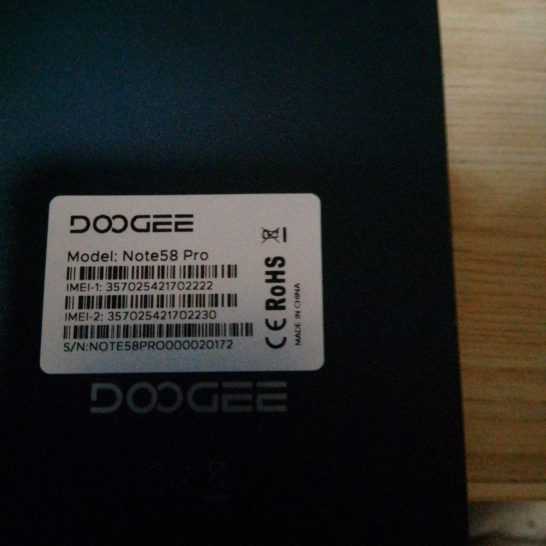 スマートフォン本体 DOOGEE Note 58 Pro 256GB 32GB