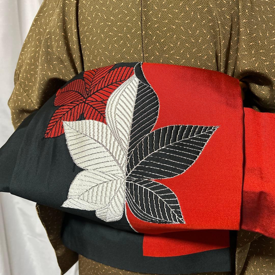 ま*ー様 未使用近い　美品　袷　さが美　正絹　江戸小紋　フルセット　西陣唐織名古