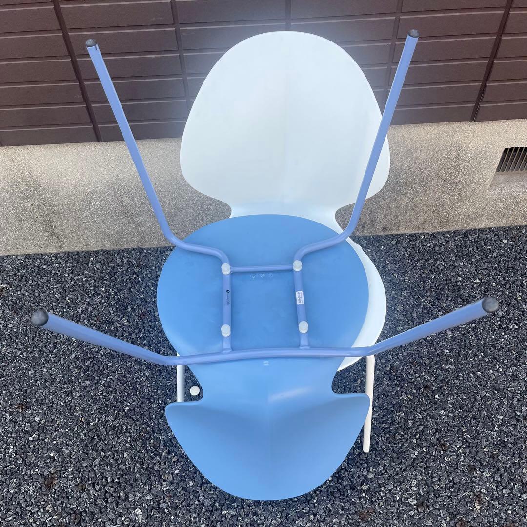 Calligaris カリガリス バジルチェア BASILブルーホワイト　2脚