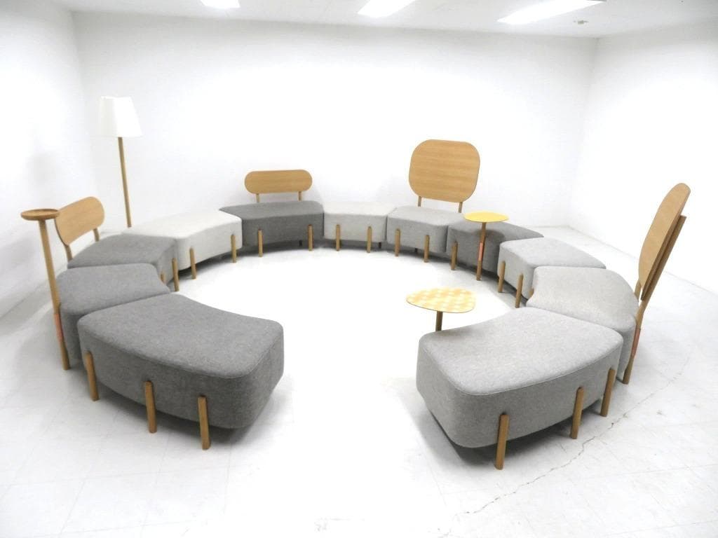 展示品　カリモク　ドラドラ　北欧　オーク材　ソファ ラウンジチェア　カフェ　北欧