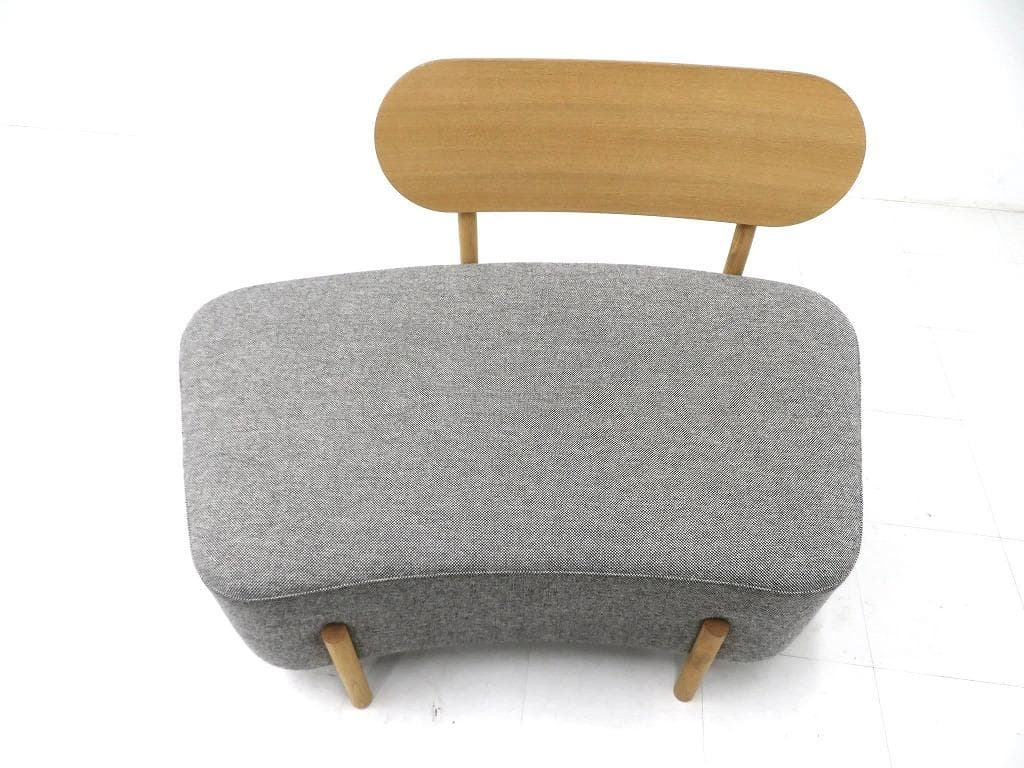 展示品　カリモク　ドラドラ　北欧　オーク材　ソファ ラウンジチェア　カフェ　北欧