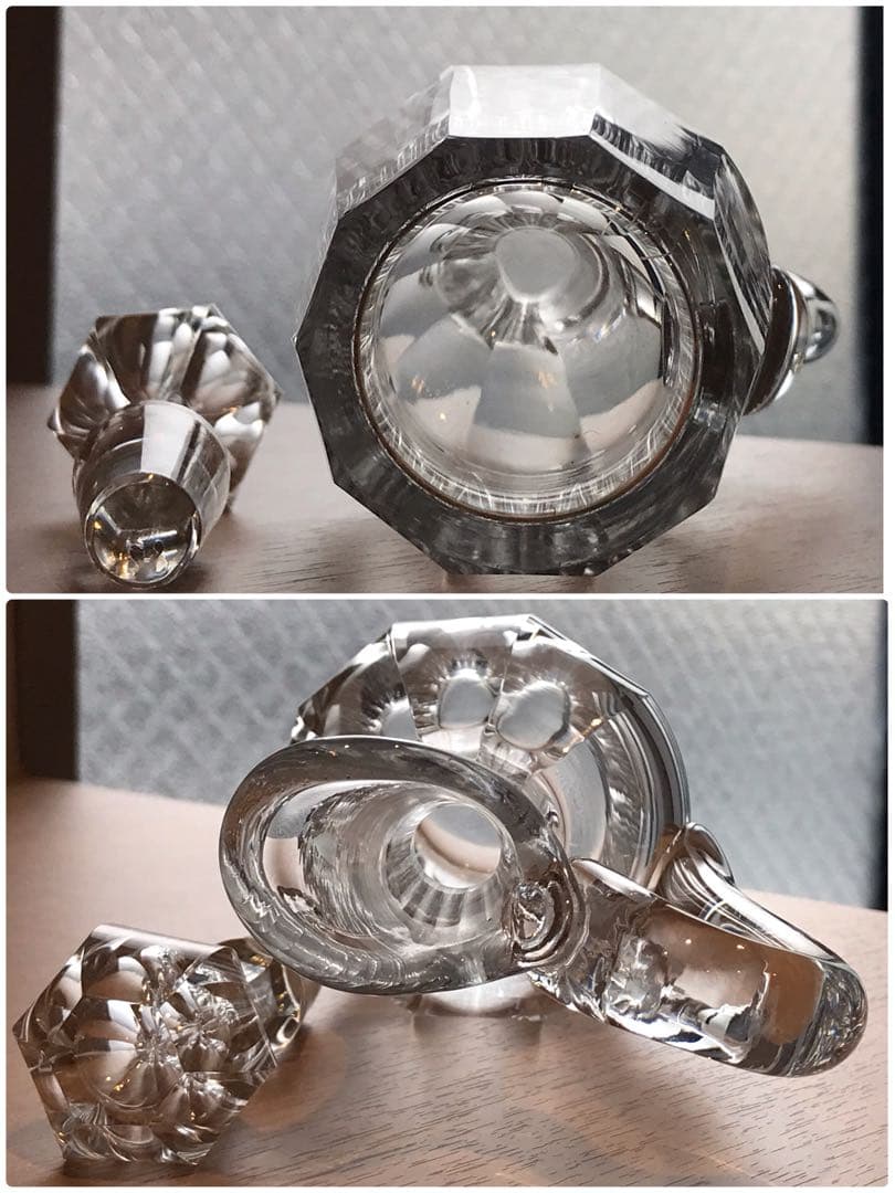 美しい輝きオールドバカラBaccaratクルーエット調味料入れ&クリストフル稀少