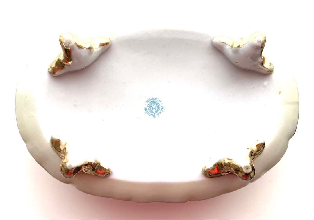 オールドノリタケ　野薔薇の柄の鉢