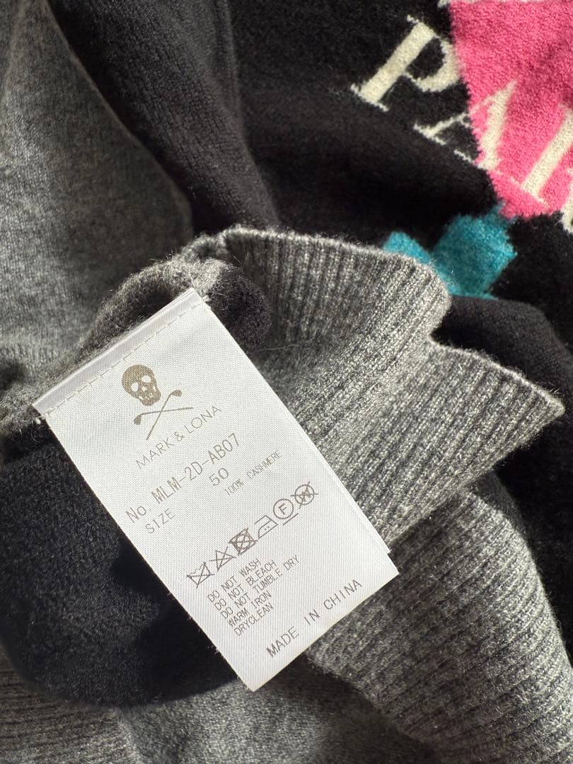 MARK&LONA★50サイズ★激レア★カシミヤ100ニット★金田久美子プロ着用