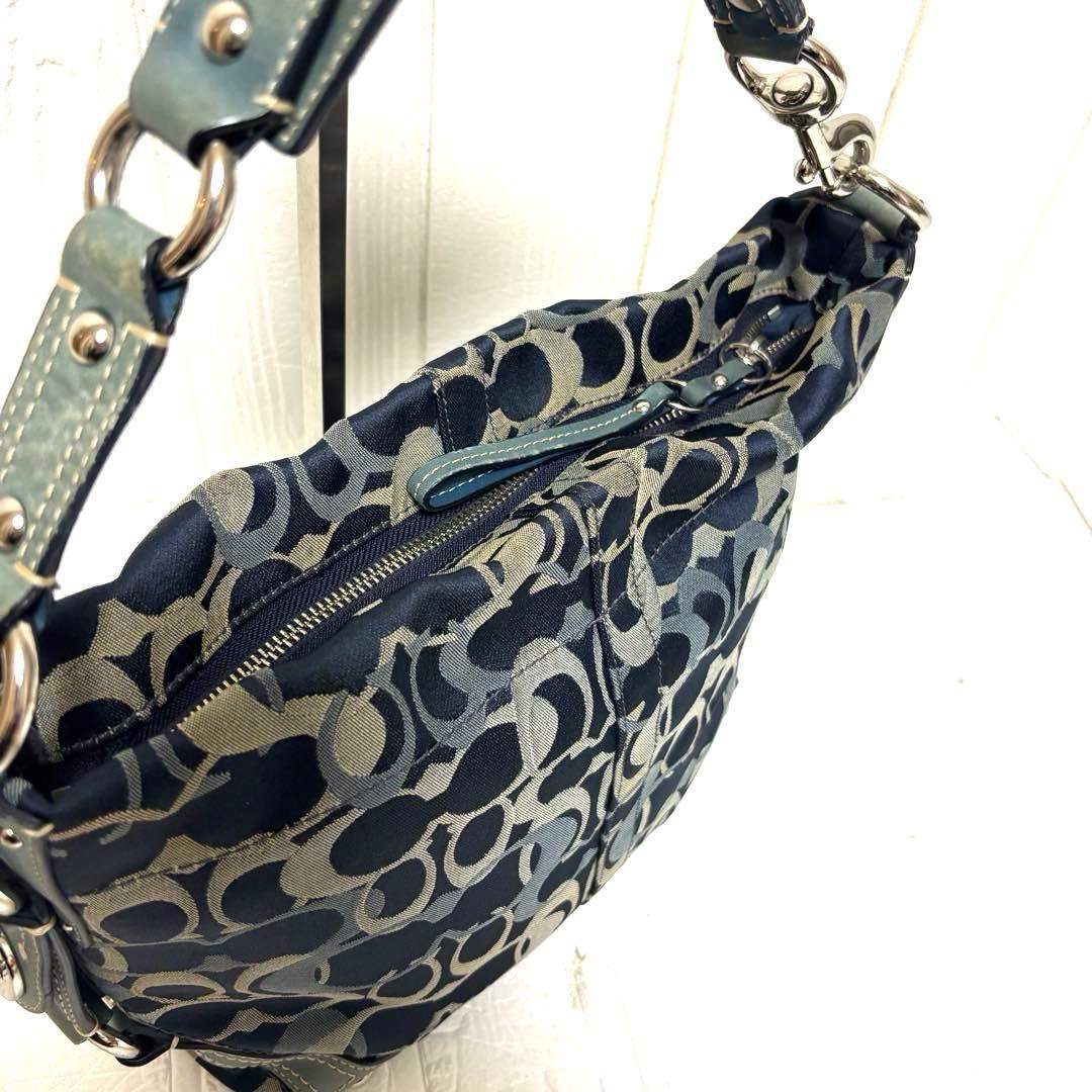 希少 COACH コーチ トートバッグ オプティック シグネチャー F13980