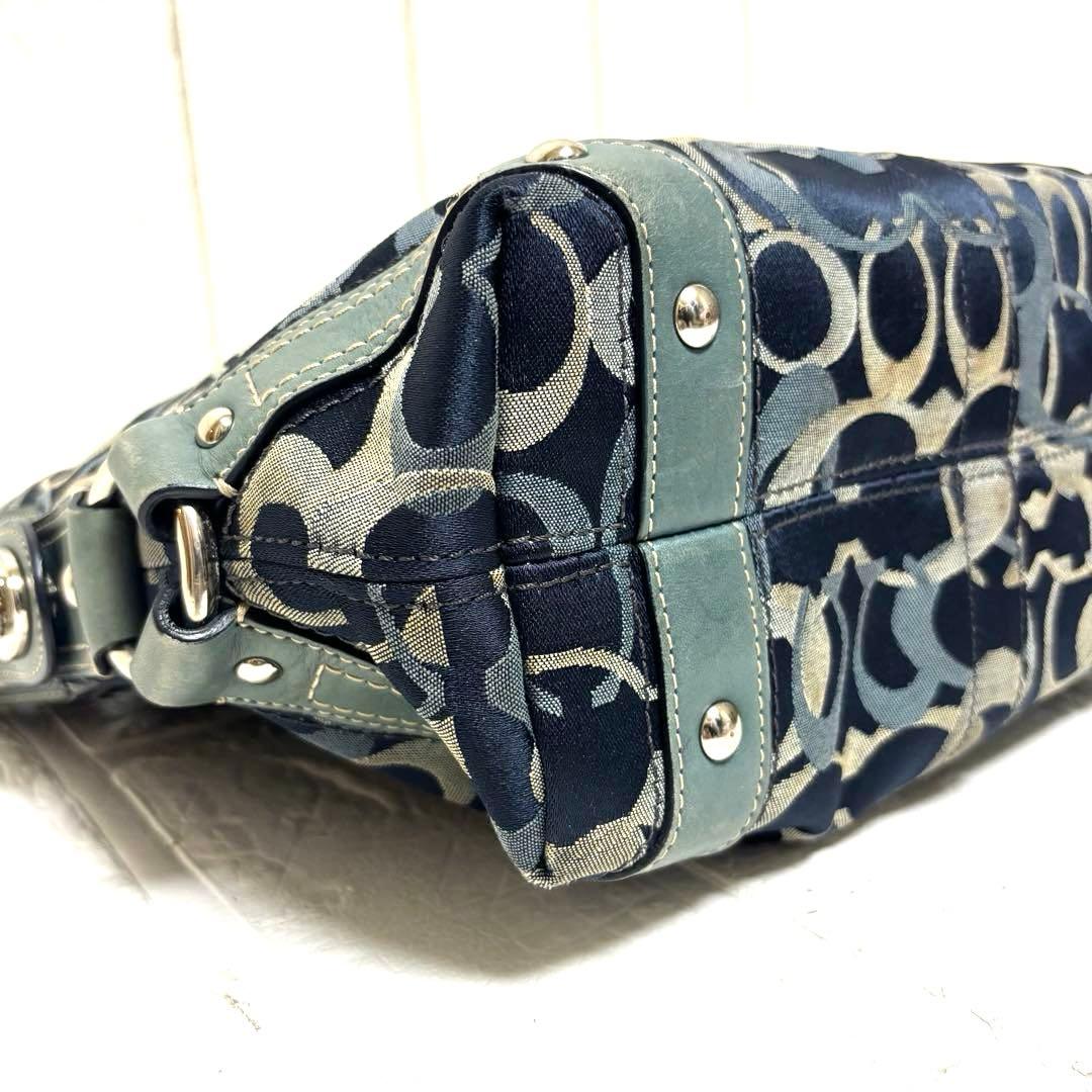 希少 COACH コーチ トートバッグ オプティック シグネチャー F13980