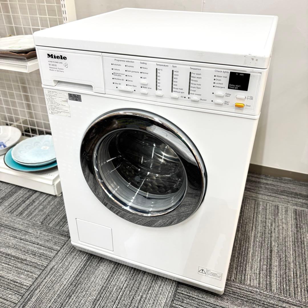 ジ5004⭐ ミーレ　全自動洗濯機　洗濯機　W3830　HW07-1