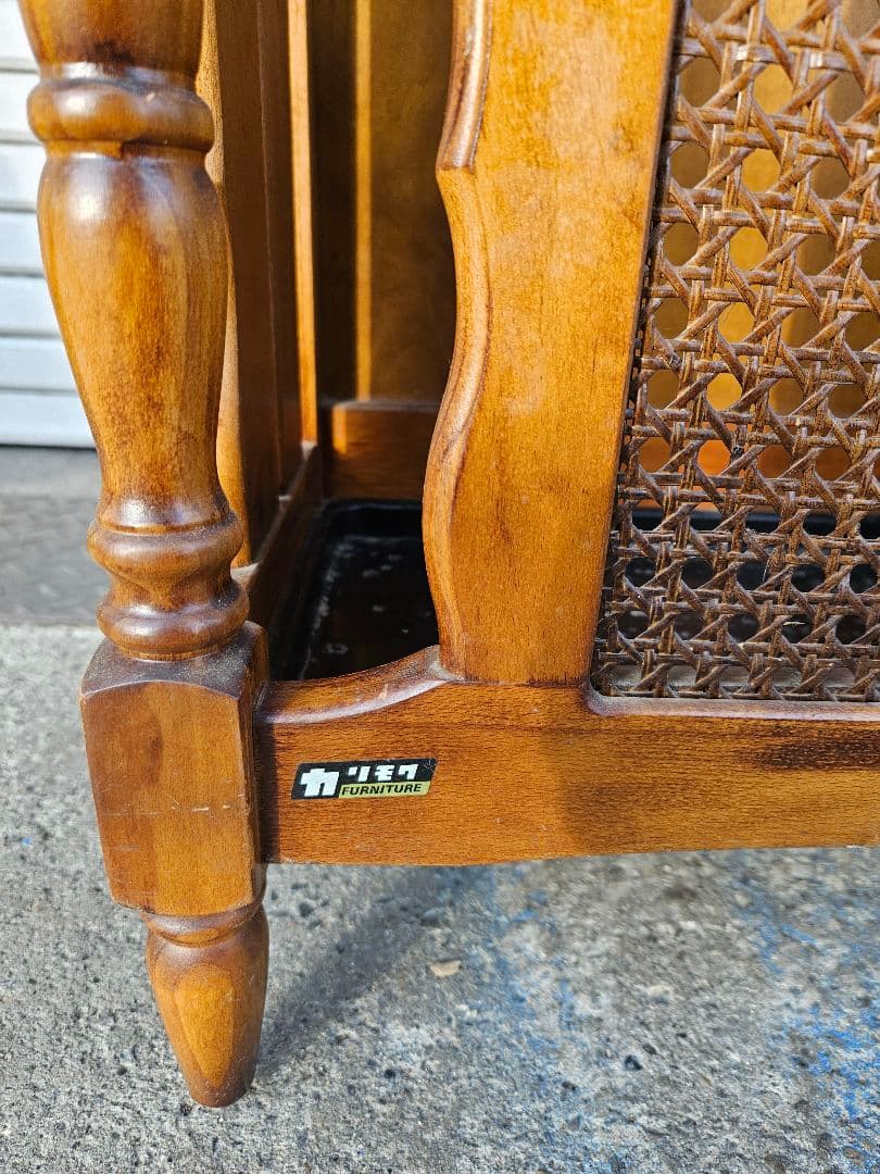 ヴィンテージ Karimoku オールドカリモク 傘立て コロニアル アンブレラ