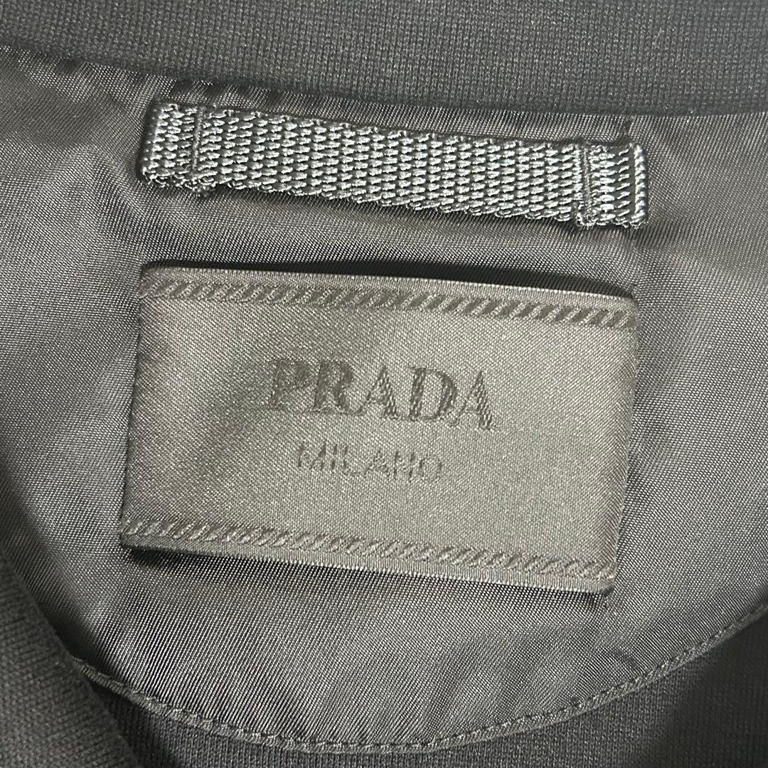 a*n様 美品 PRADA プラダ ナイロンジャケット 黒 L ロゴ Re-Ny