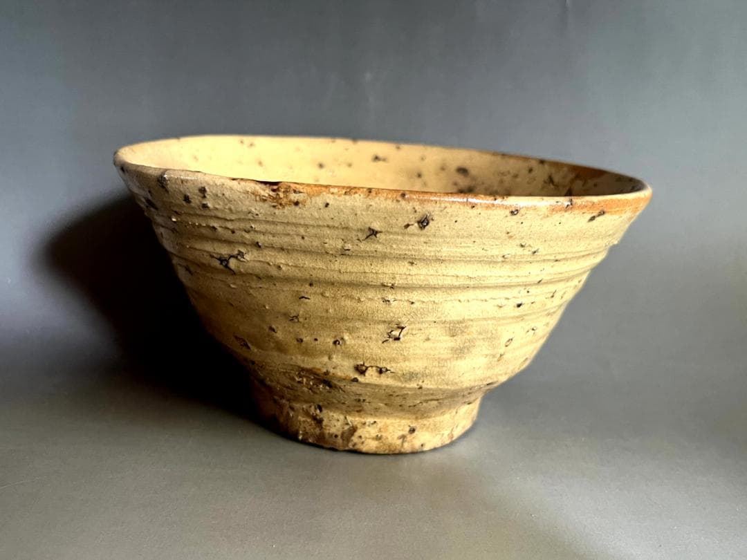 茶碗■古い黄伊羅保茶碗 古井戸茶碗 古美術 時代物 骨董品■