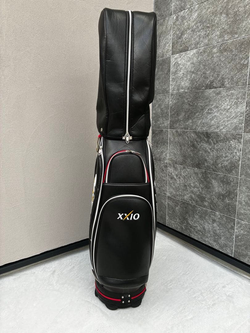 XXIO キャディバッグ ブラック/レッド