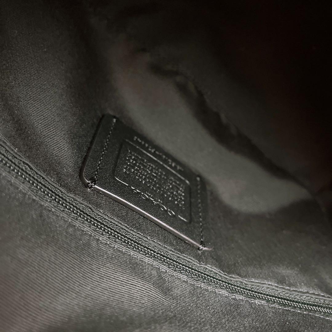 極美品☆COACHコーチ 2wayショルダーバッグ ブラック レザー ビジネス