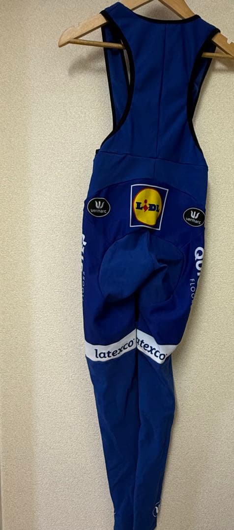 選手支給品　ドゥクーニンク・クイックステップ　ビブタイツ　サイズXS 裏起毛