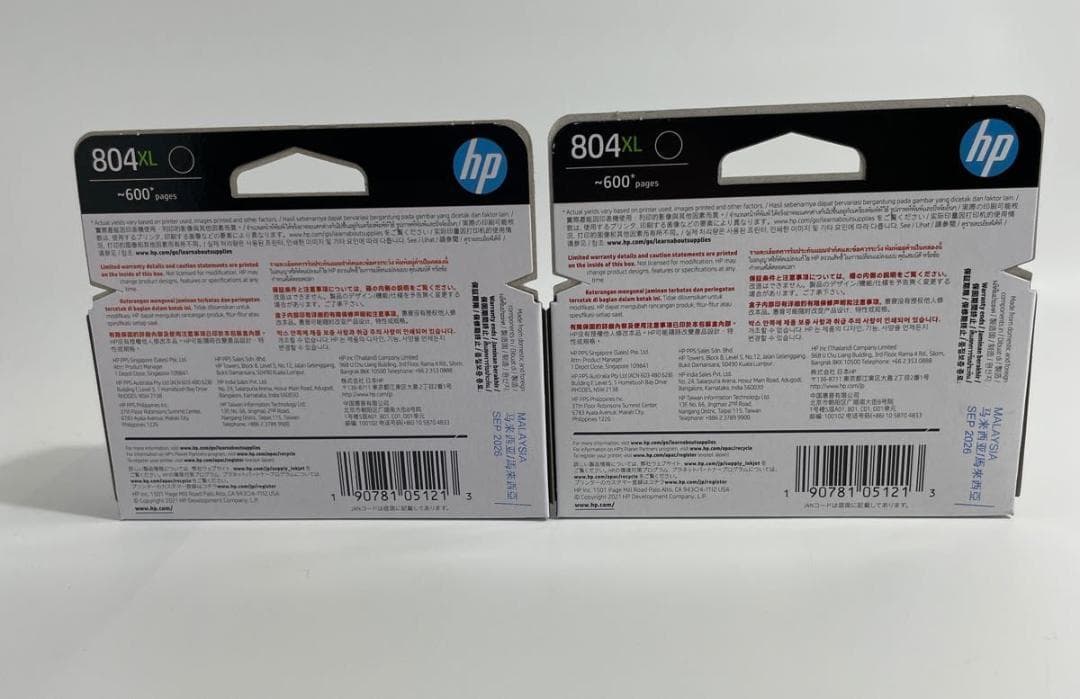 インクカートリッジ HP 804XL T6N12AA（黒 増量）　2コセット