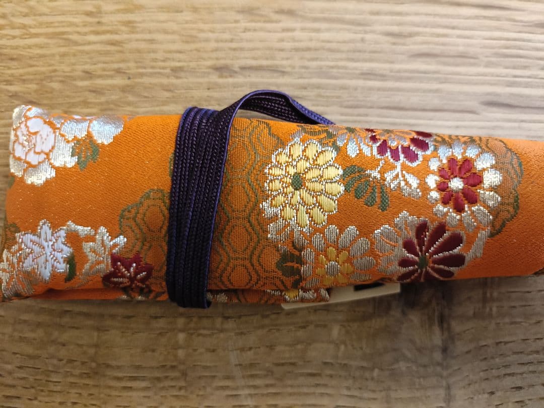 仕舞扇と扇子袋のセット　京都十松屋福井扇舗