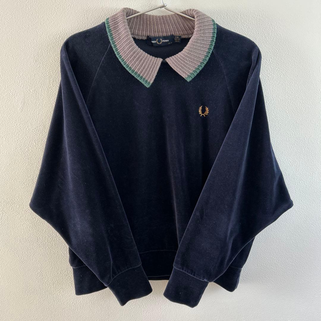 フレッドペリー レディース トップス ベロア ドルマン 襟付き