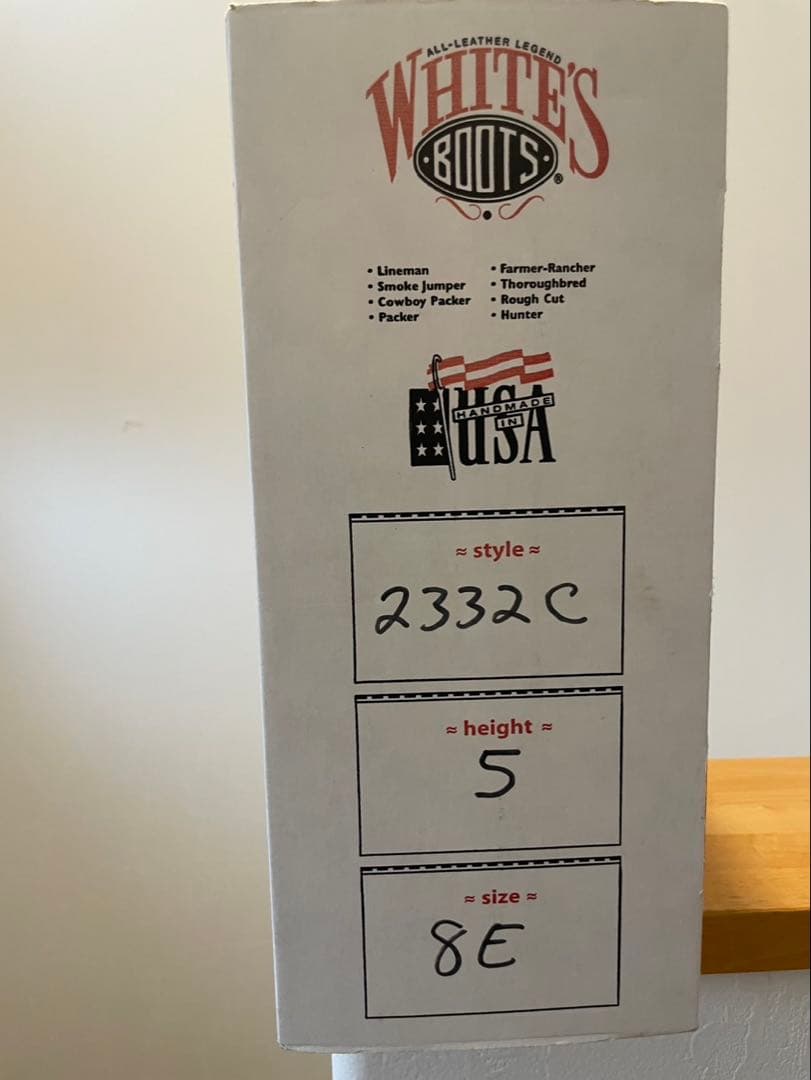 WIITE'S(ホワイツ)セミドレス 8E 箱付 2332C