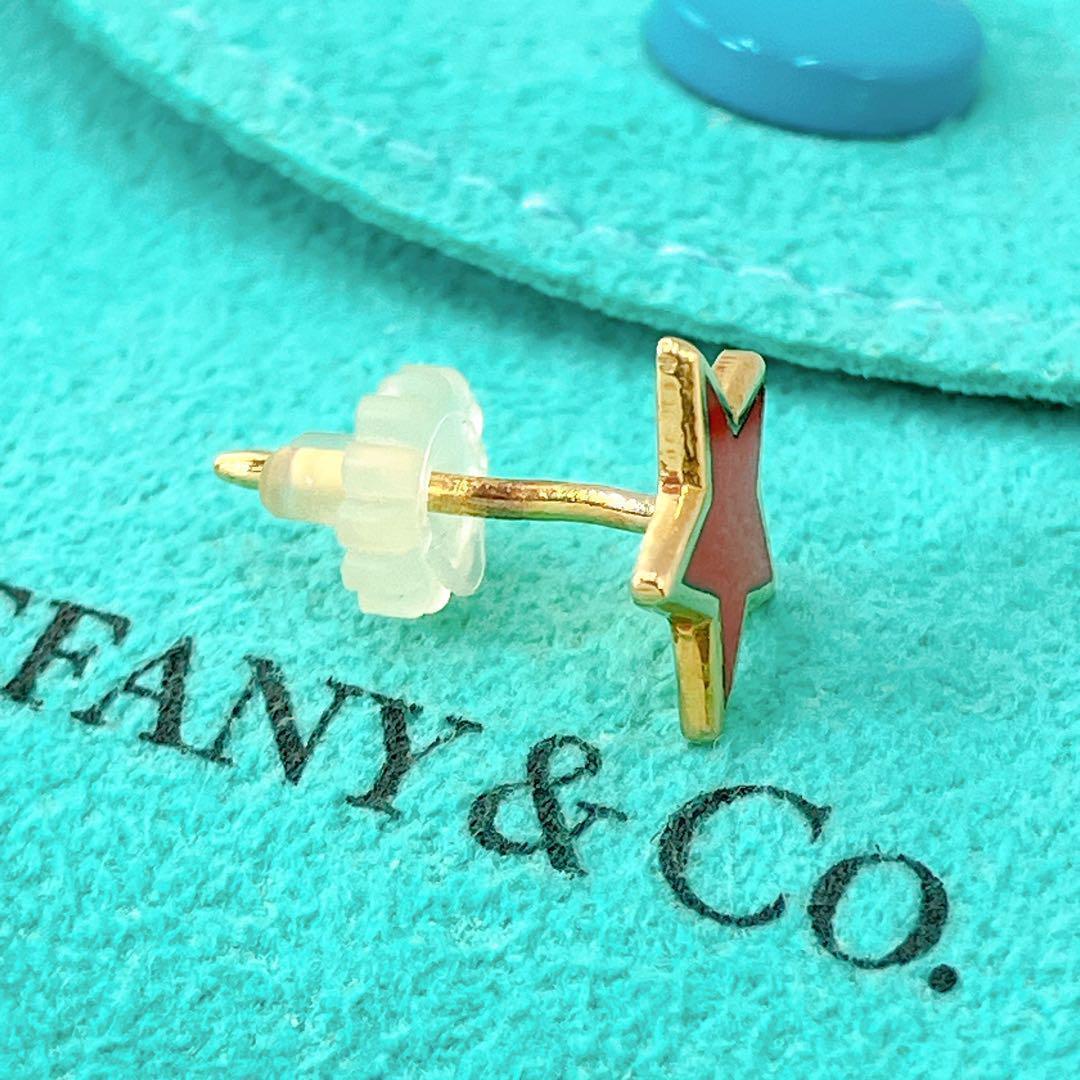 レア オールドティファニー スター ピアス ゴールド k18