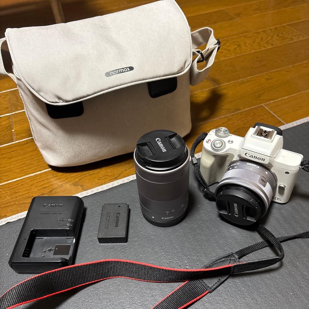 美品:Canon EOS Kiss M2 ホワイト