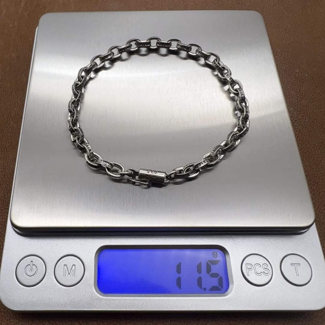 ペーパーチェーン ブレスレット シルバー 925 20cm 4205