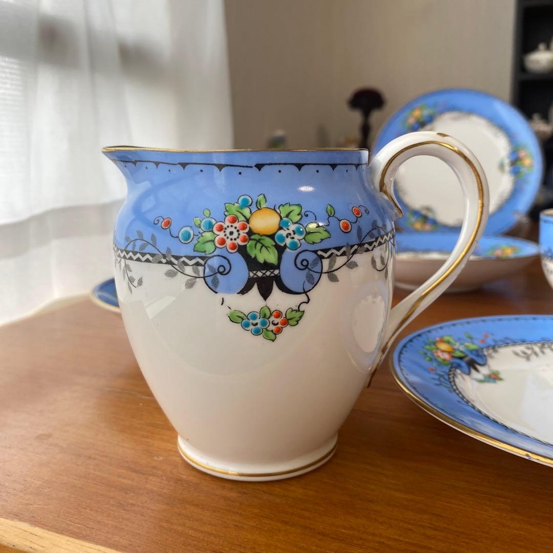 クラウンスタッフォードシャー ティーセット　カップ　ソーサー　プレート　3客