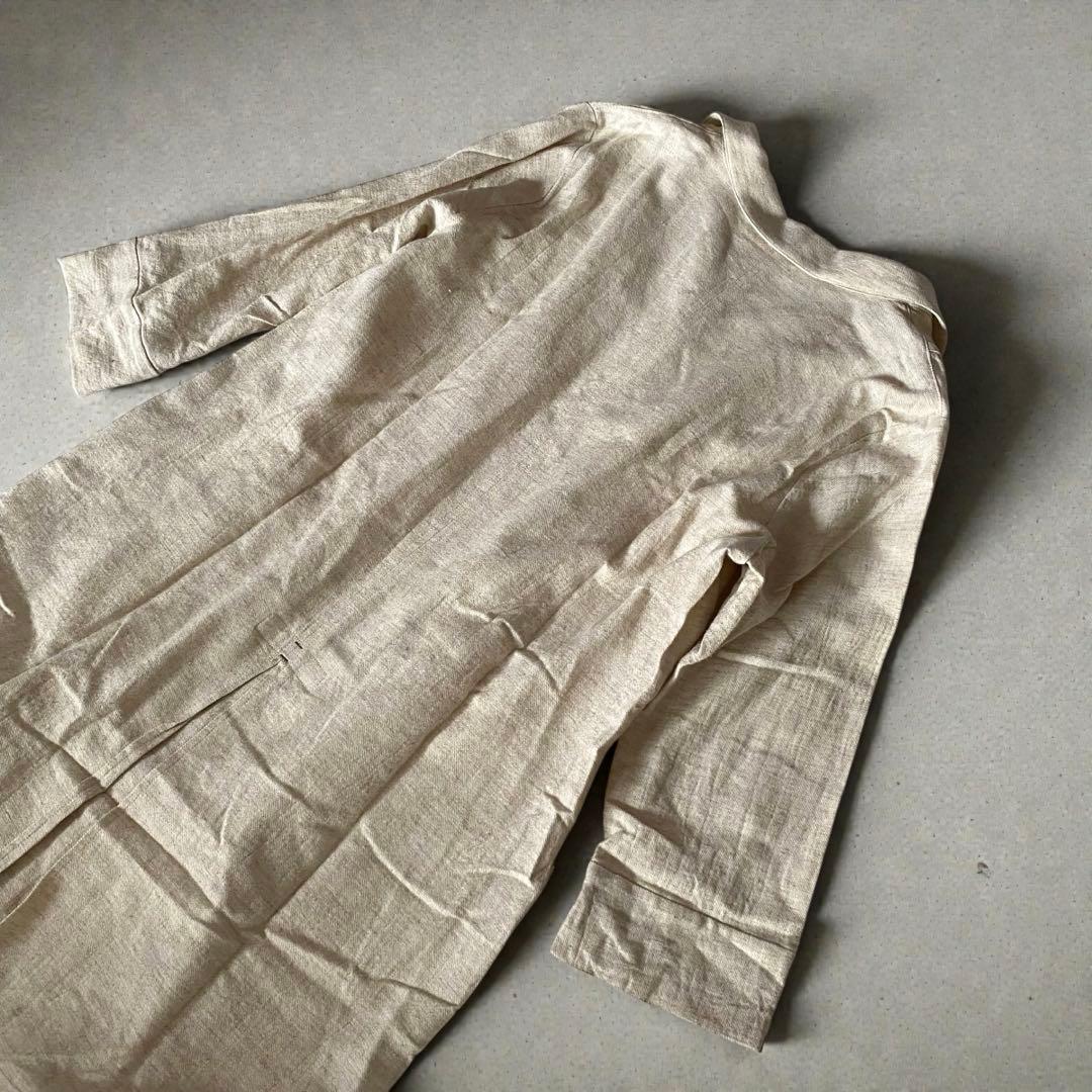 新品タグ付✨genten ゲンテン 綿 麻 毛 ワンピース 羽織り 40 L