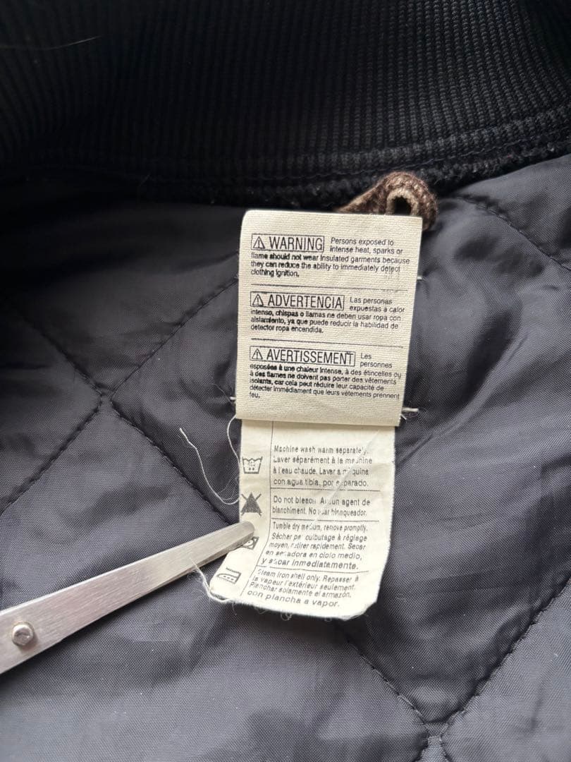 USA製　カーハート　ダックベスト　V02CHT フェード　腰ゴム　Lサイズ