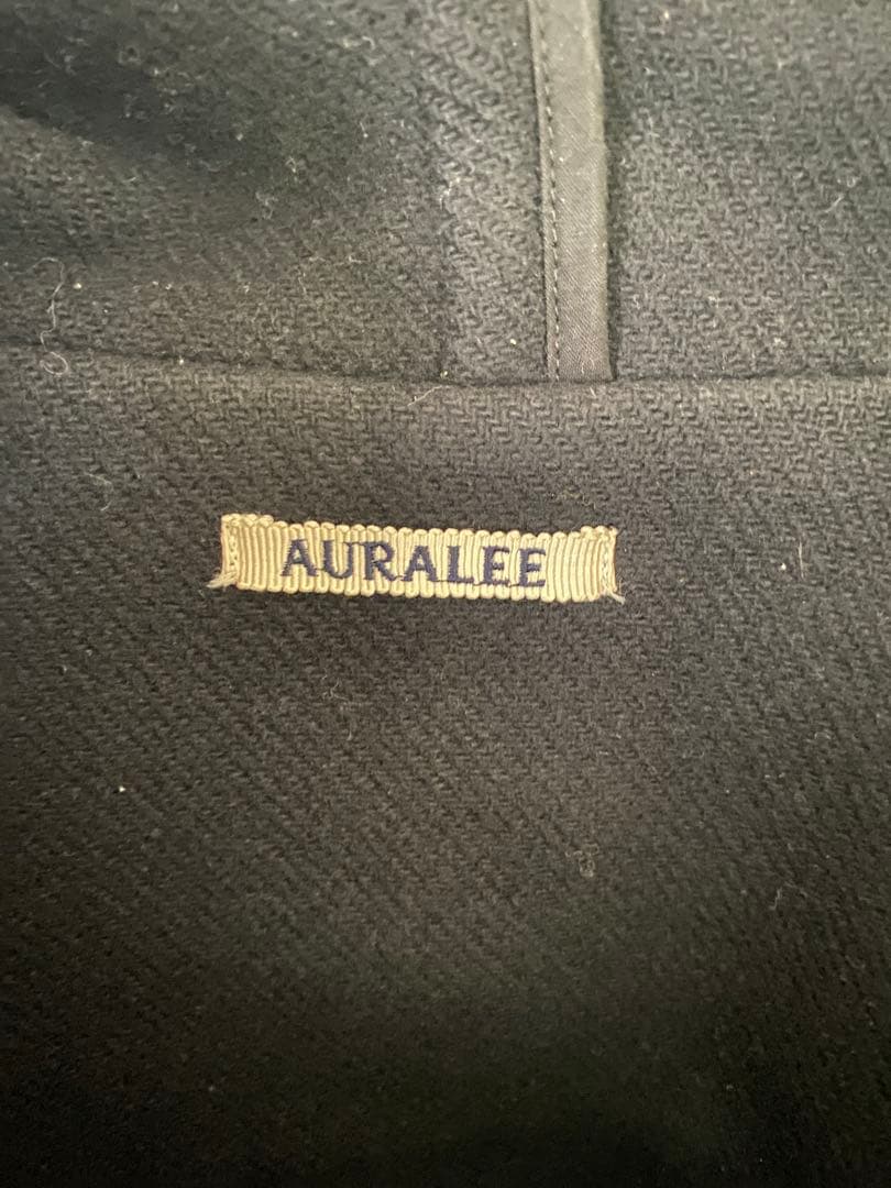 Auralee HEAVY MELTON DUFFLE COAT ブラック 3