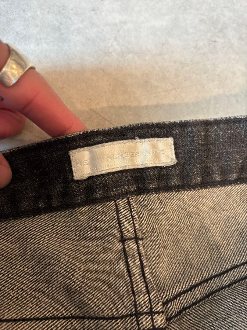 ナンバーナイン 01AW スタンダード期 名作 グランジデニム フレア キムタク