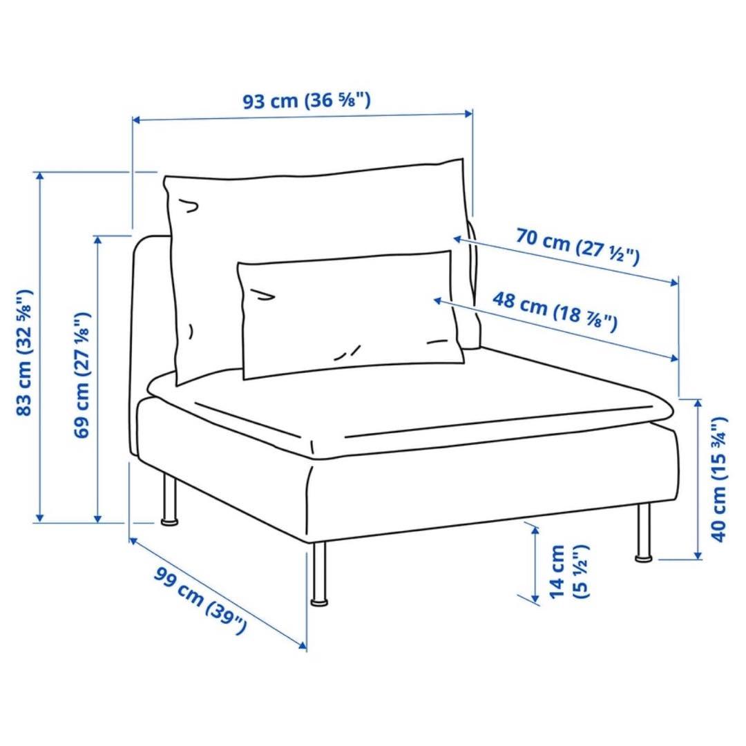 ヨ*ー様 IKEA ソーデルハムン 1人掛けソファ