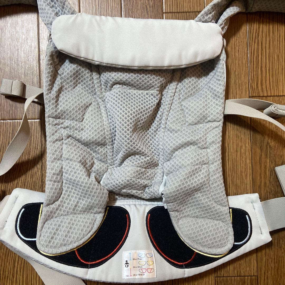 【試着のみ】エルゴ 抱っこ紐 アダプト ソフトフレックス ライトグレー メッシュ