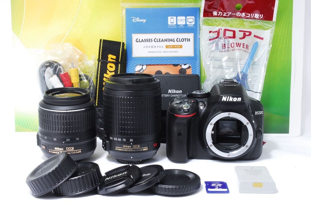 初心者おすすめ✨Nikon D5300 ダブルレンズ Wi-Fi 一眼レフ