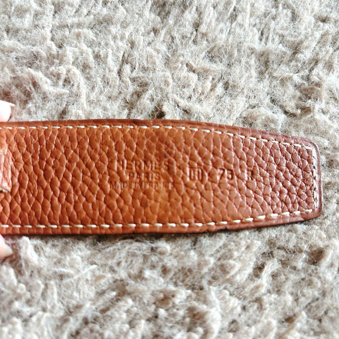 Mikaaa♡•*¨*•.¸♬︎HERMES ブラウンレザーベルト
