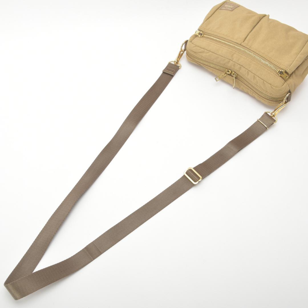 未使用同様◇ポーター ドラフト ショルダーバッグ ナイロン ベージュ吉田カバン