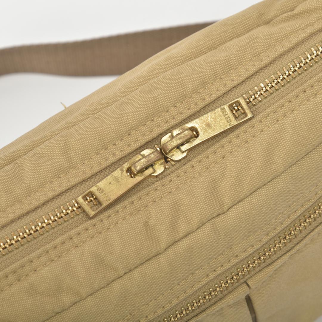 未使用同様◇ポーター ドラフト ショルダーバッグ ナイロン ベージュ吉田カバン