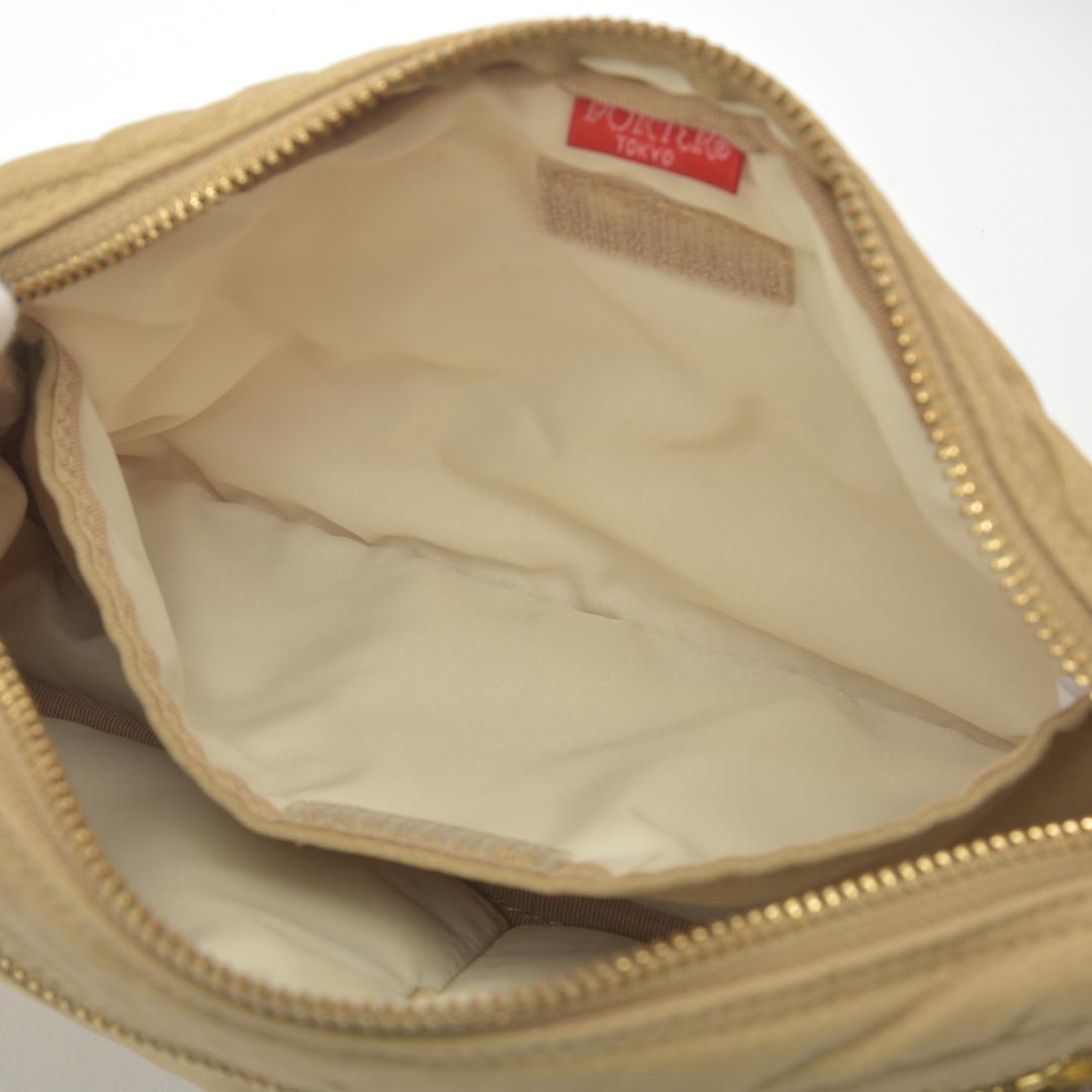 未使用同様◇ポーター ドラフト ショルダーバッグ ナイロン ベージュ吉田カバン
