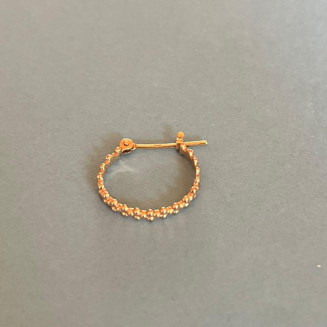 アガット　バブルフープピアス