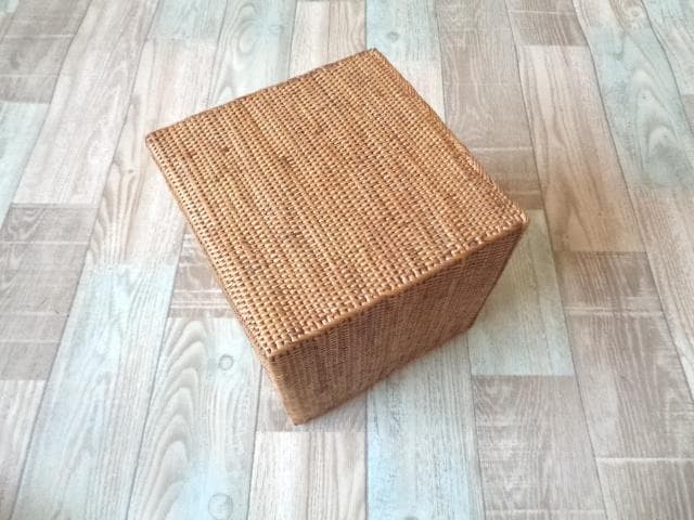 2種類セット●四角ケース●無地●アタ●バリ島●1459.3●アジアン雑貨