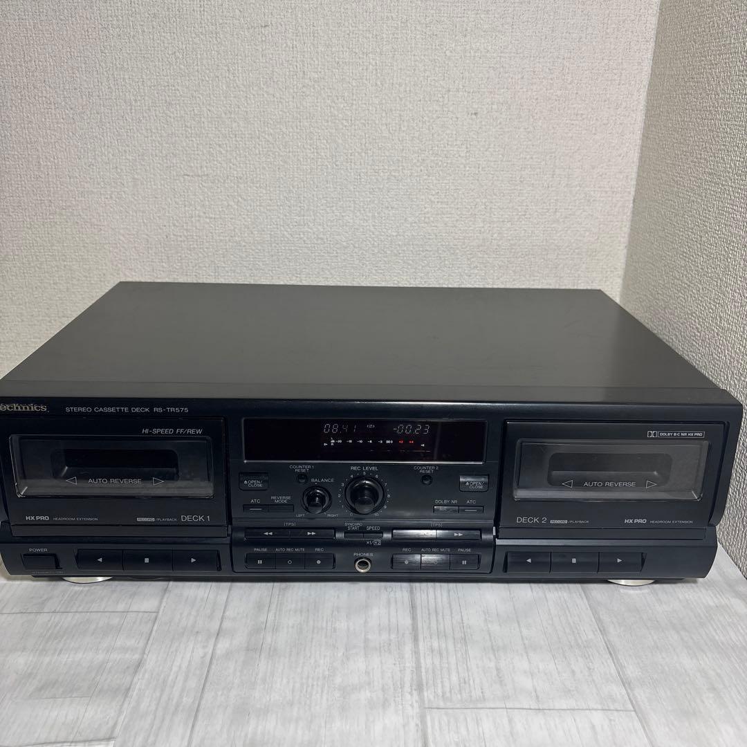 Technics テクニクス　ダブルカセットデッキRS-TR575