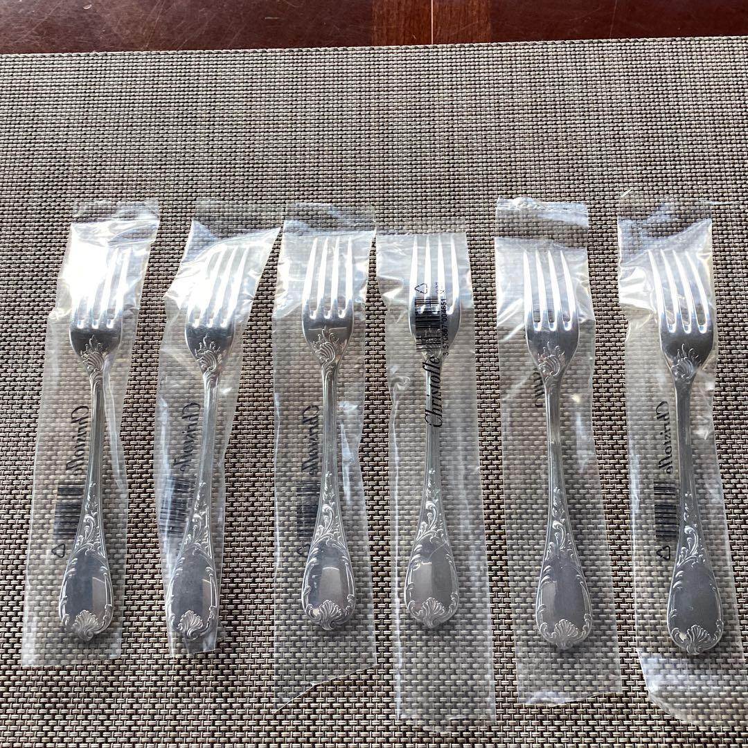 《CHRISTOFLE MARLY》アフタヌーンティー用シルバーナイフ＆フォーク