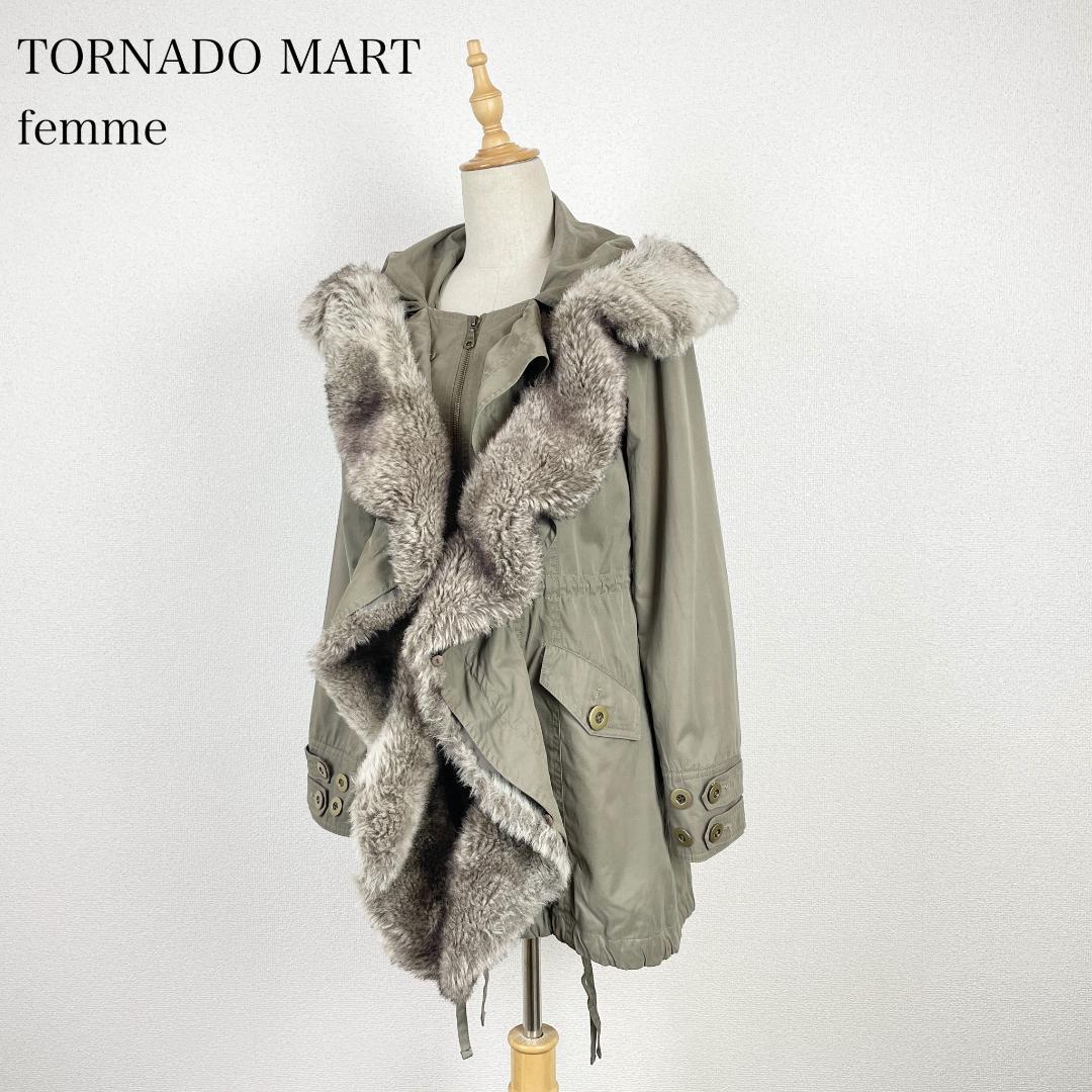 TORNADO MART femme ファー コート モッズコート