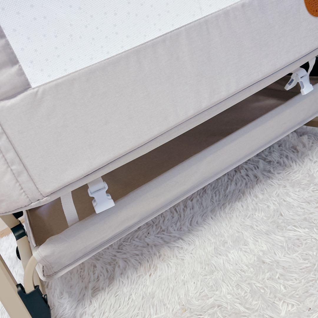 HZDMJベビーベッド 折りたたみ式 付属品完備 説明書 収納袋付　カバー洗濯済