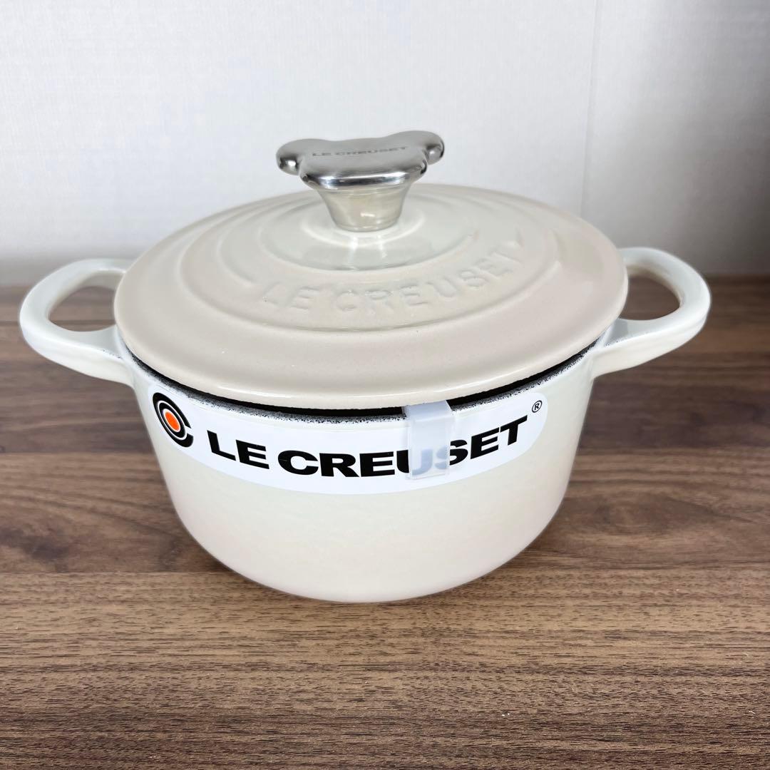 【新品未使用】LE CREUSET ココットロンド 14cm ベアーツマミ