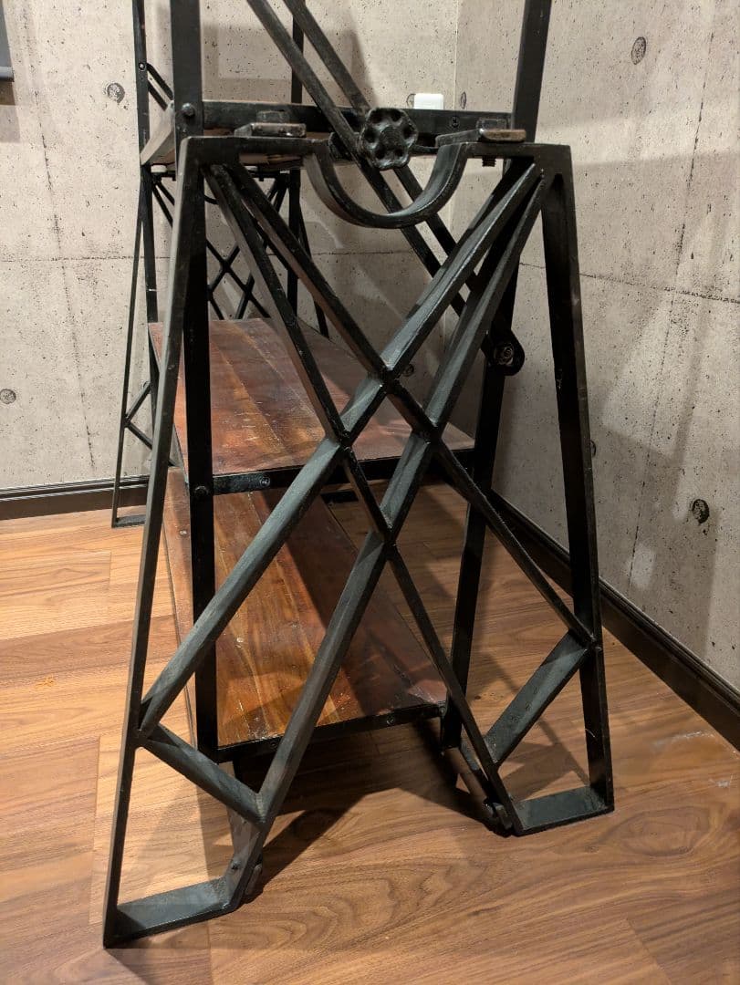 アイアン　棚　可動式　アンティーク
