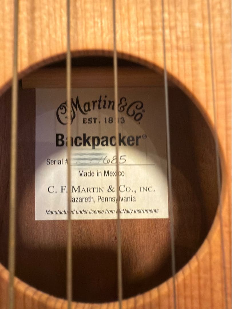 【送料込】マーティン バックパッカー【美品】