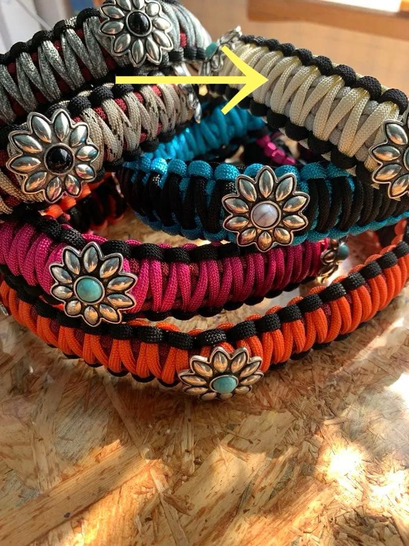 REXページ　大型犬用　コンチョ付ハーフチョーク　2本