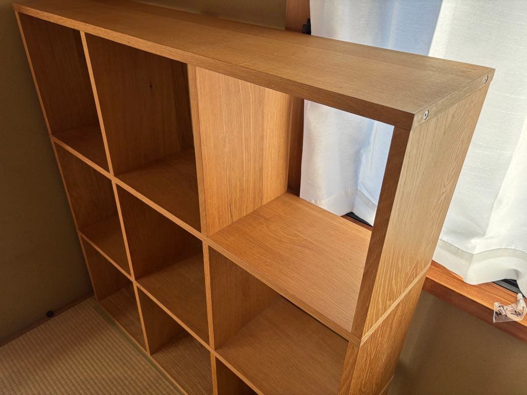 無印良品　スタッキングシェルフセット・３段×３列・オーク材