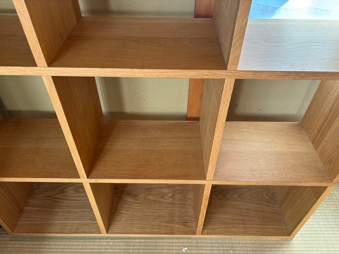 無印良品　スタッキングシェルフセット・３段×３列・オーク材