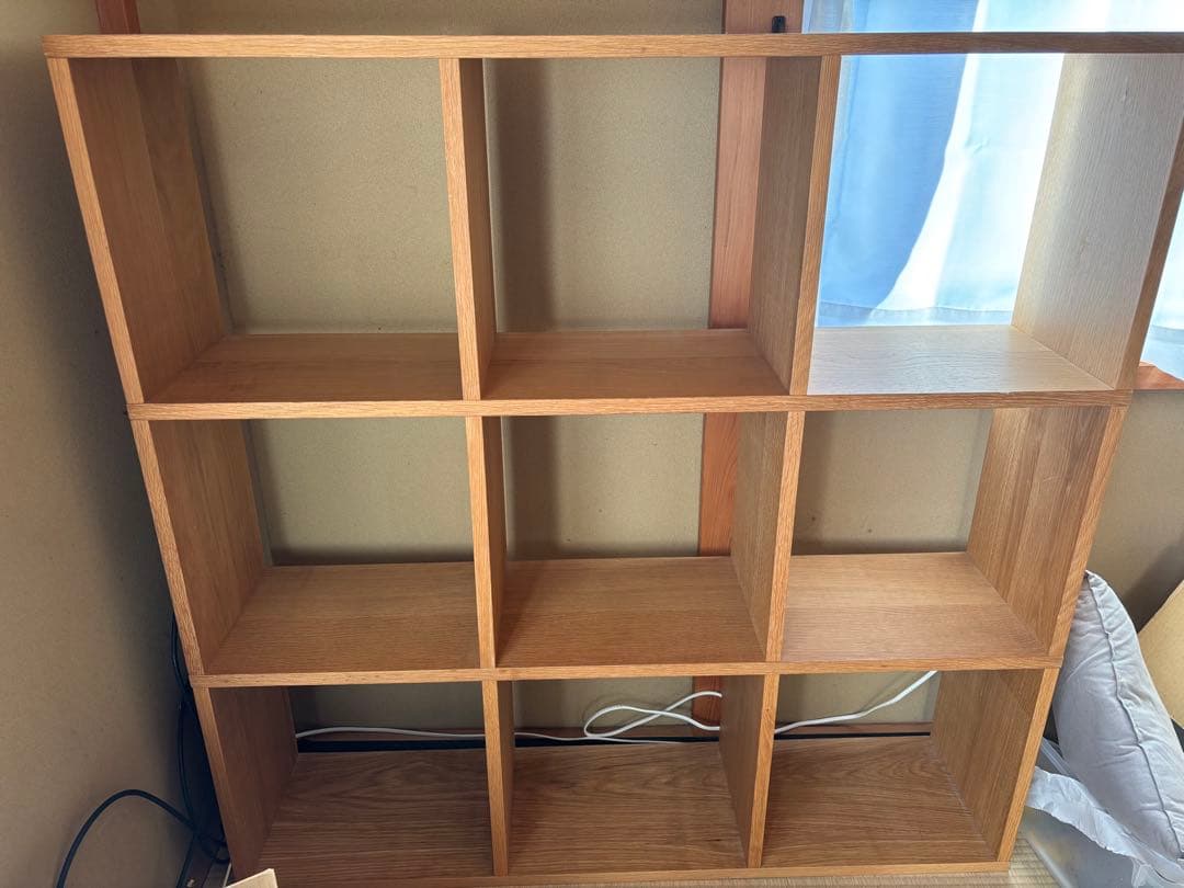 無印良品　スタッキングシェルフセット・３段×３列・オーク材